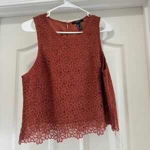 forever 21 lace shirt sz m